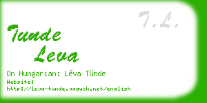 tunde leva business card